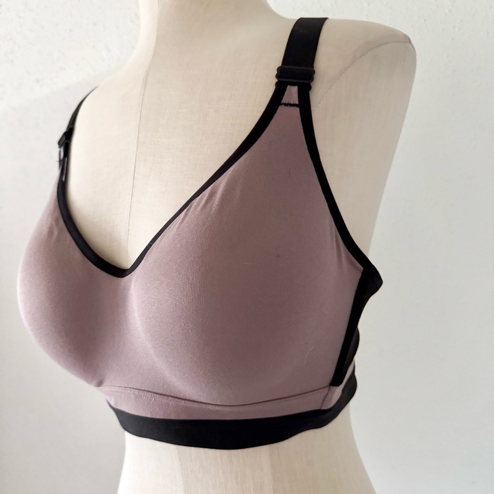 VS SPORT Incredible Sports Bra Purple Black Women's VSX Underwire Max Support L - Picture 3 of 6